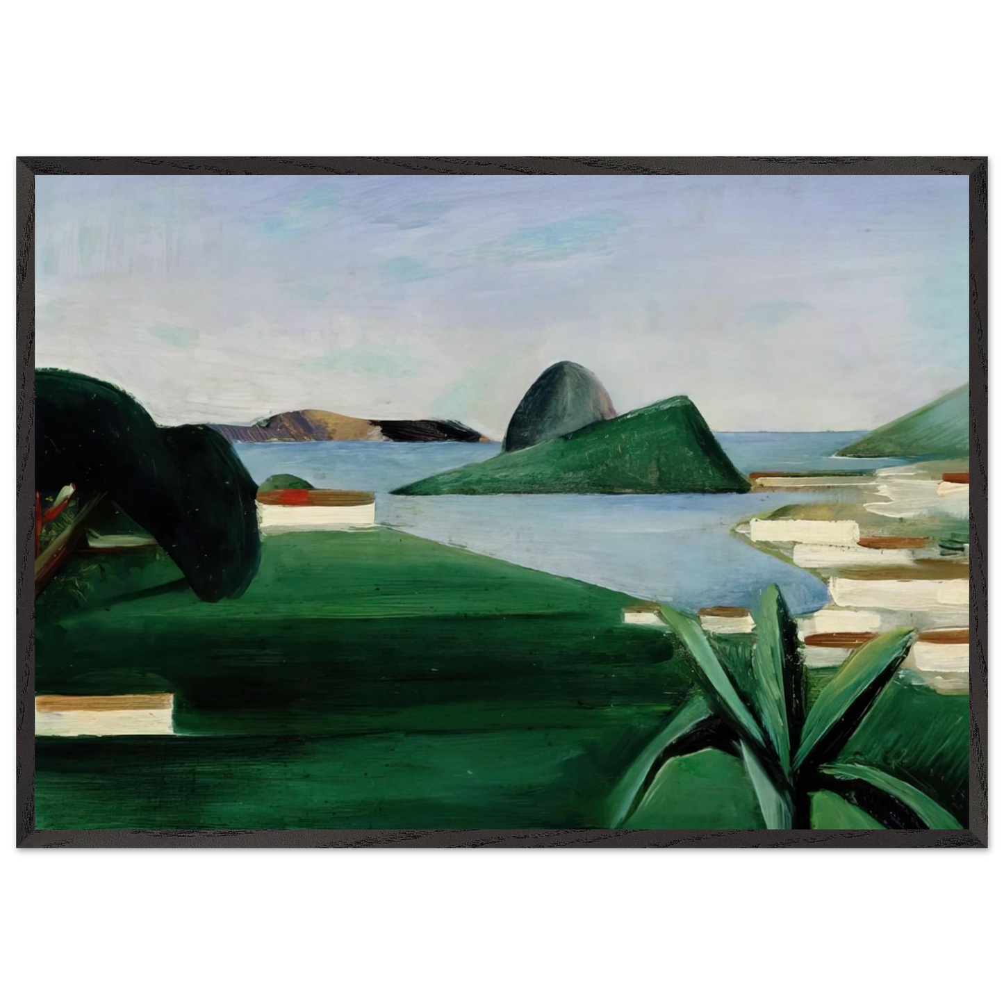 Rio de Janeiro - Tarsila do Amaral Framed Art Print – Black Wooden Frame - Default Title - -Framed Art Print