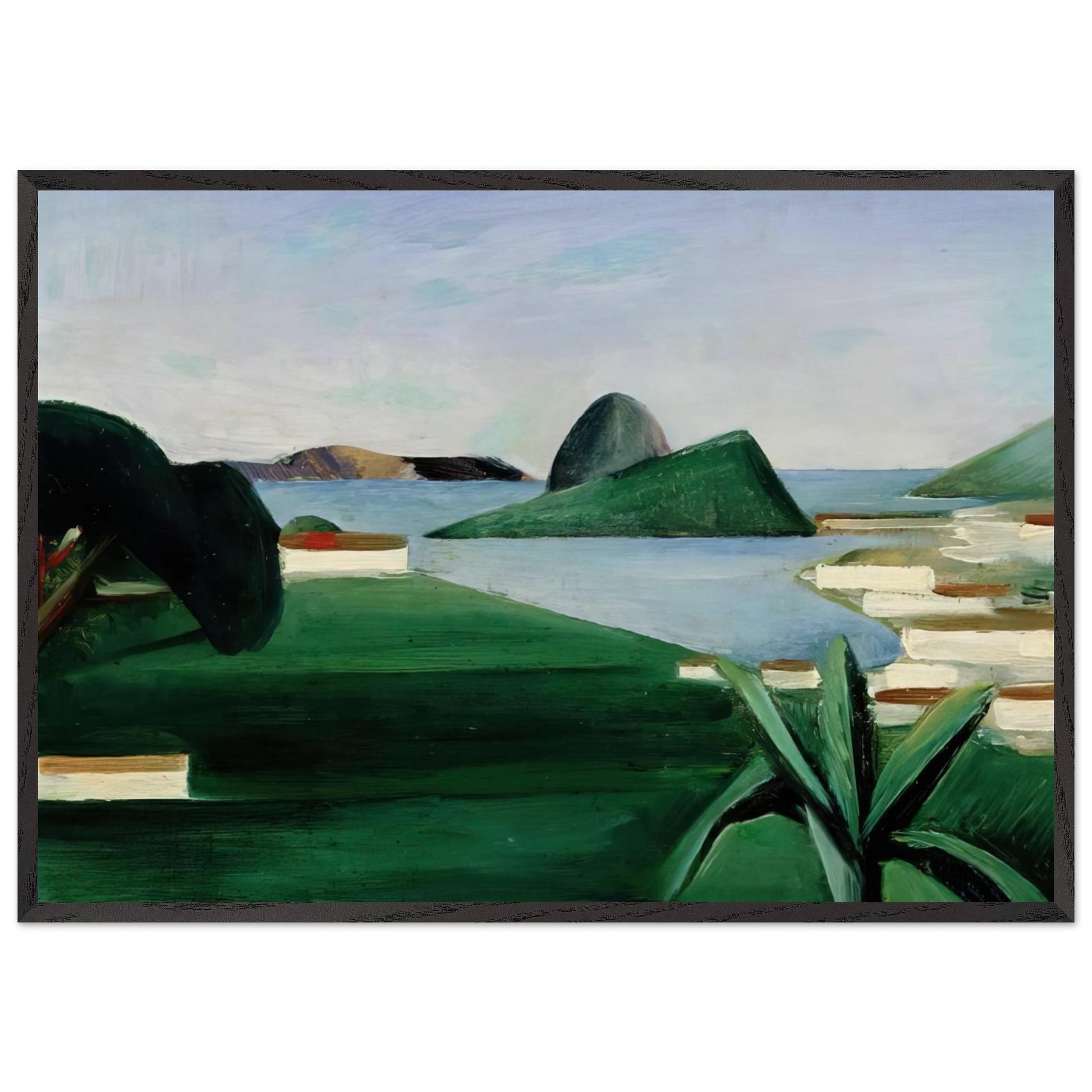 Rio de Janeiro - Tarsila do Amaral Framed Art Print – Black Wooden Frame - Default Title - -Framed Art Print