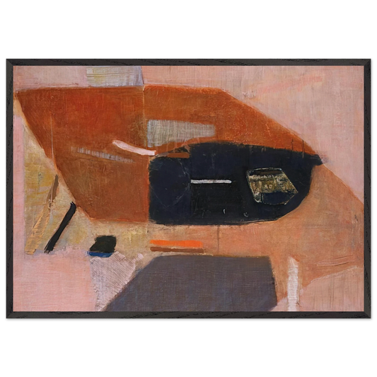 Number 2 - 1954 - Kenzo Okada Framed Art Print – Black Wooden Frame - Default Title - -Framed Art Print