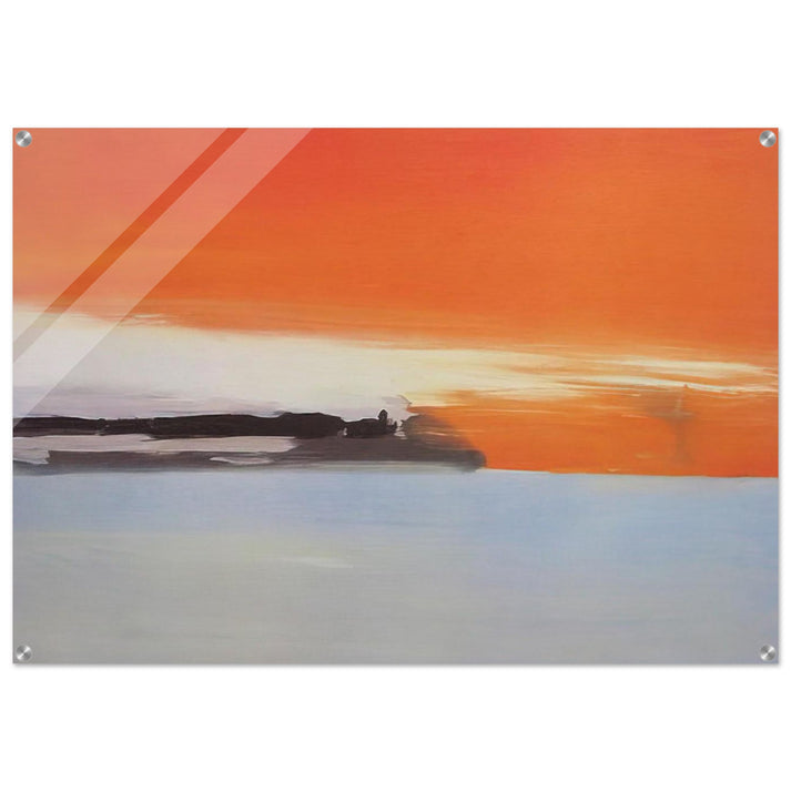 Chemin de fer au bord de la mer, soleil couchant - 1955 - Nicolas de Stael Acrylic Print - 70x100 cm / 28x40″ inches