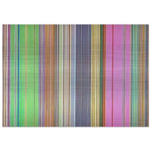 Raspberry Icicle - 1967 - Gene Davis Brushed Aluminum Print - 70x100 cm / 28x40 inches | Gene Davis Aluminum Print | Gene Davis Prints