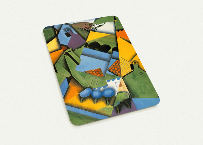 LANDSCAPE WITH HOUSE AT CERET 1913 By Juan Gris Pack of 10 Post Cards | Juan Gris Post Cards | A6 (10.5 x 14.8 cm) - 4.1 x 5.8 inches