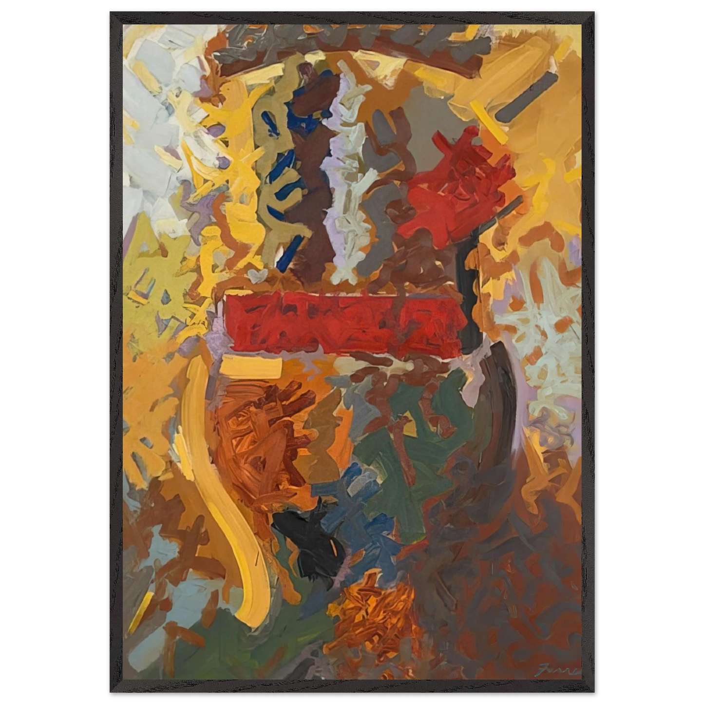 Navaho - 1958 - John Ferren Framed Art Print – Black Wooden Frame - Default Title - -Framed Art Print