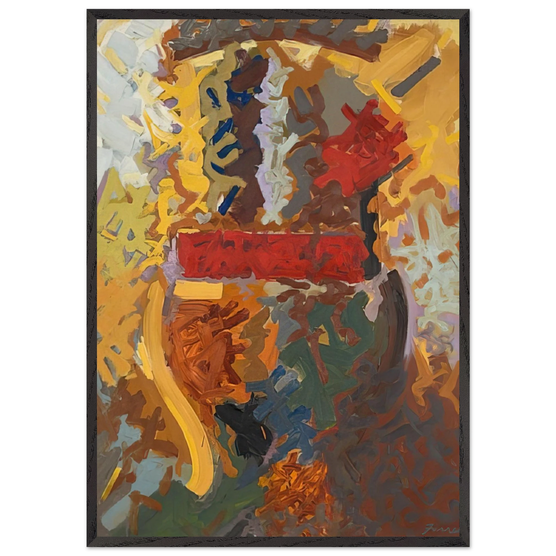 Navaho - 1958 - John Ferren Framed Art Print – Black Wooden Frame - Default Title - -Framed Art Print