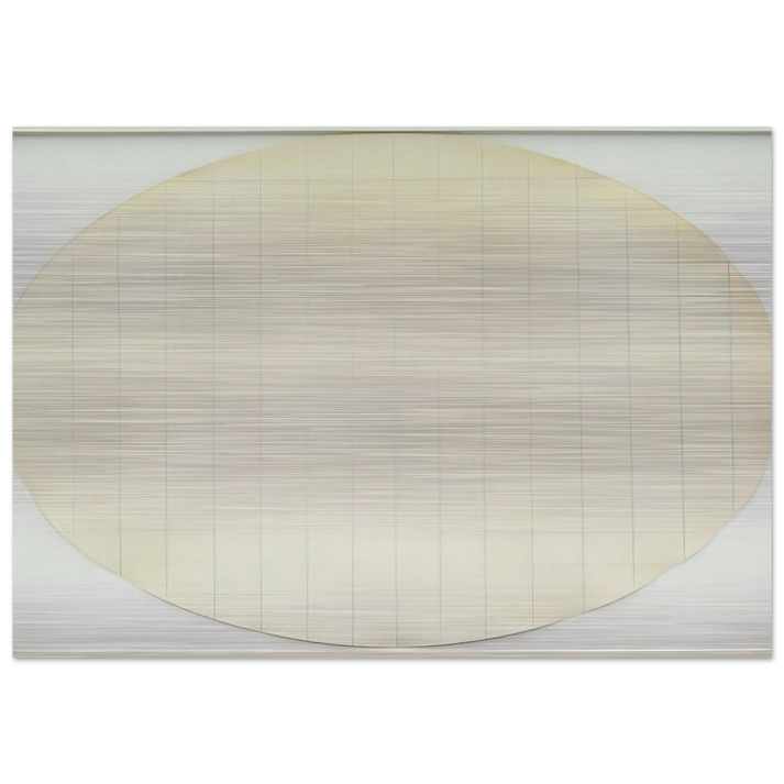 Eagle Turquoise 7H#4 - 1966 - Robert Ryman Brushed Aluminum Print - 70x100 cm / 28x40 inches | Robert Ryman Aluminum Print | Robert Ryman Prints