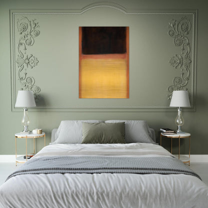 No.9 Dark over Light Earth - 1954 - Mark Rothko Brushed Aluminum Print - 70x100 cm / 28x40 inches | Mark Rothko Aluminum Print | Mark Rothko Prints