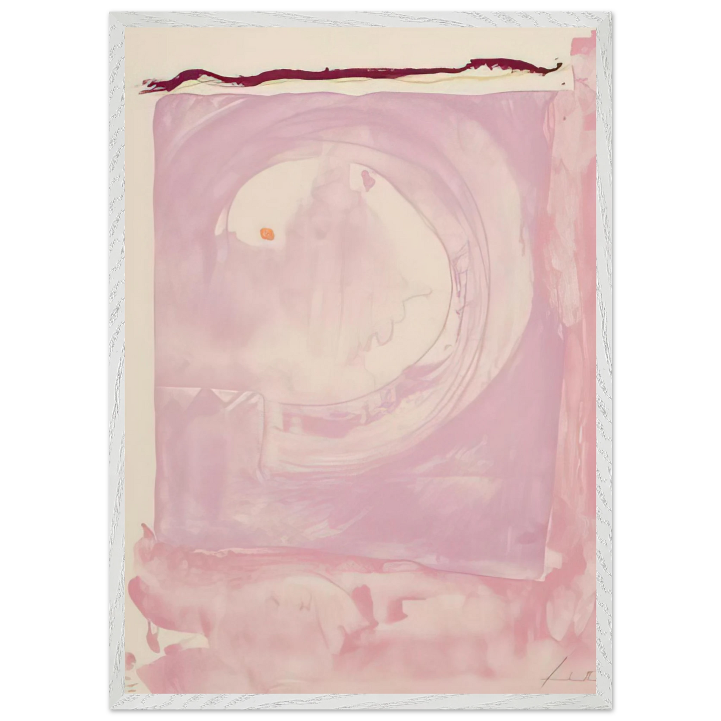 Helen Frankenthaler - Reflections IX - 1995 Wall art - A2 (42 x 59.4  cm) - Premium Wooden Framed Poster With Fine Art Paper - Wood frame