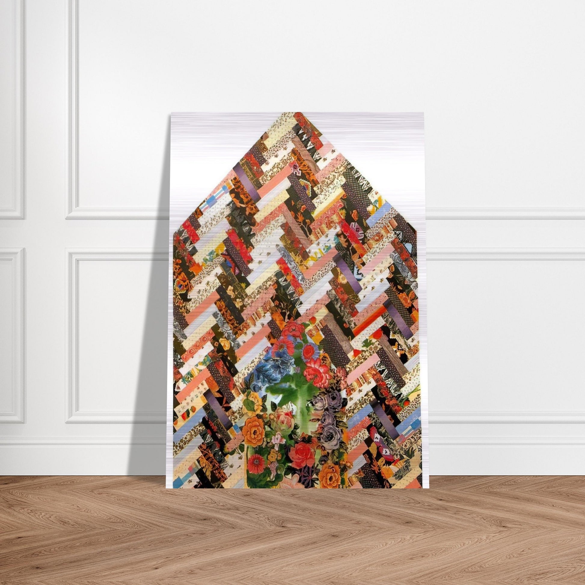 New Harmony B - PD Pattern and Decoration - Miriam Schapiro Brushed Aluminum Print - 70x100 cm / 28x40 inches | Miriam Schapiro Aluminum Print | Miriam Schapiro Prints