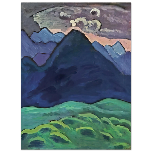Gabriele Munter - BLAUER KEGELBERG 1930 Fine Art Poster - Default Title