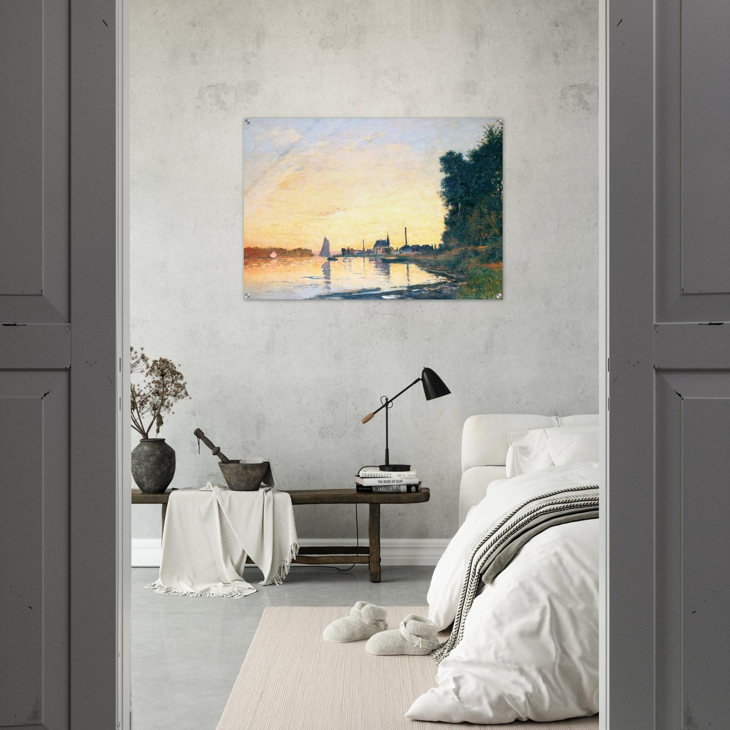 Argenteuil, Late Afternoon - claude monet Acrylic Print - 70x100 cm / 28x40″ inches