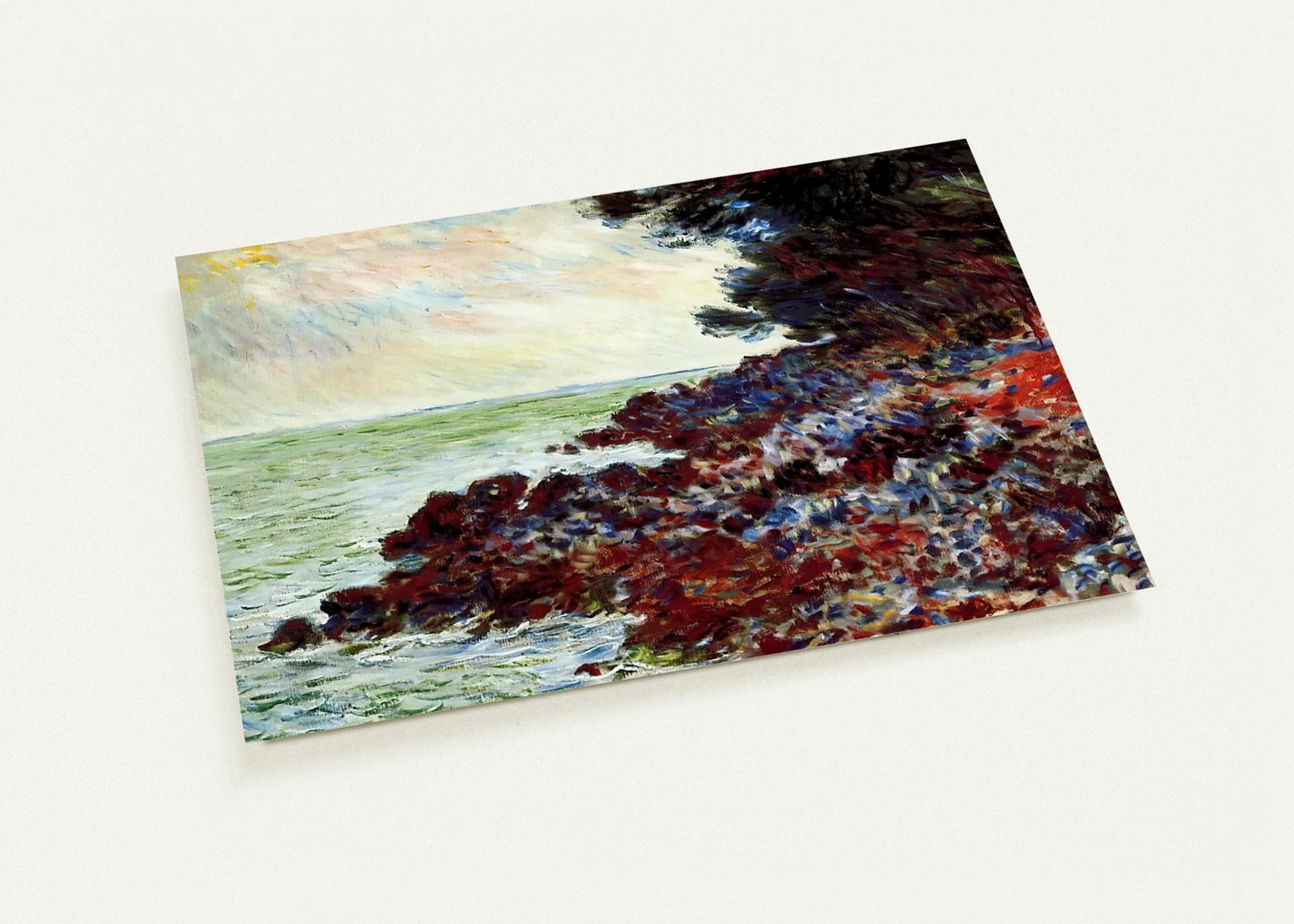 Cap Martin 3 By claude monet Pack of 10 Post Cards | claude monet Post Cards | A6 (10.5 x 14.8 cm) - 4.1 x 5.8 inches