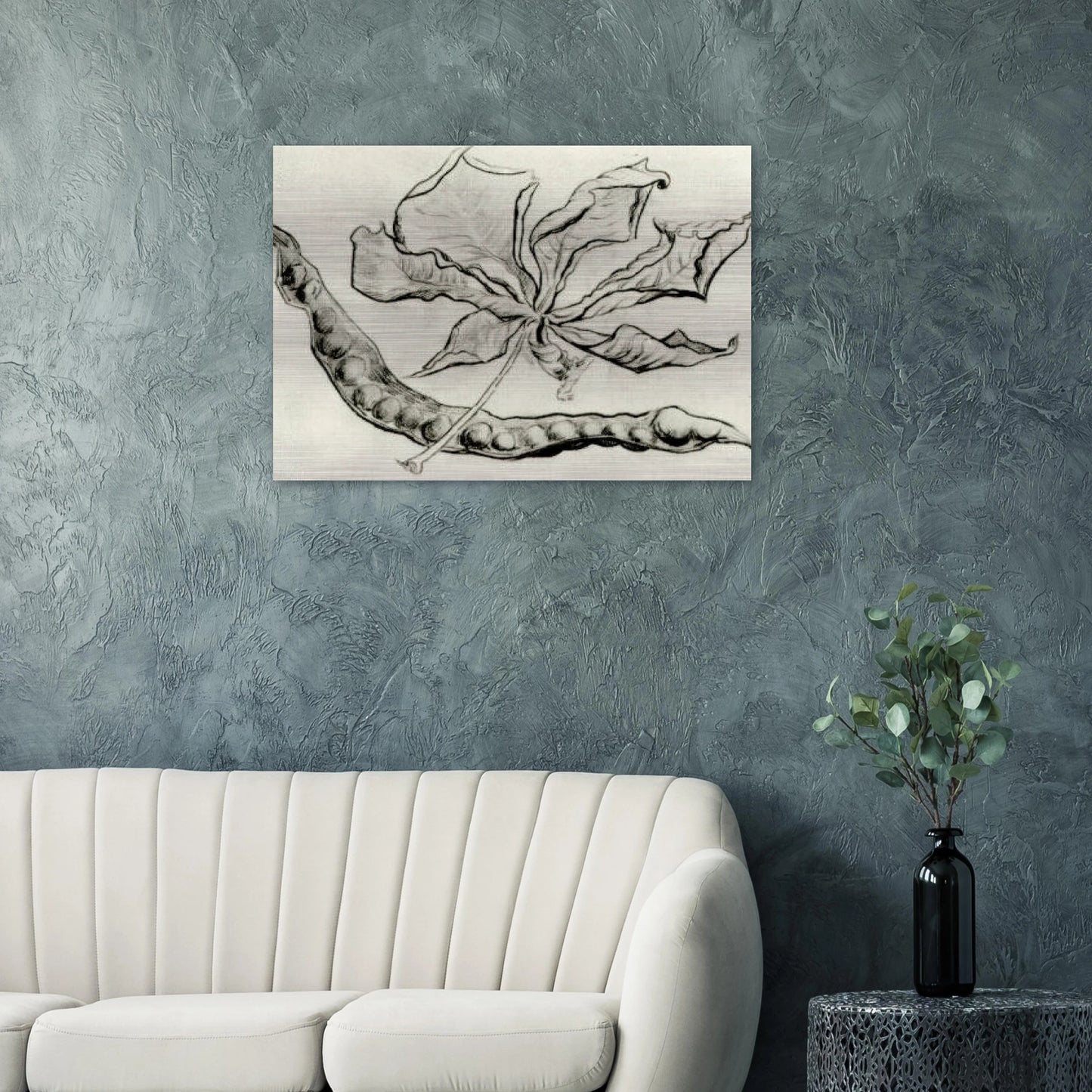 Dead Leaf and Pod - Vincent van Gogh Brushed Aluminum Print - 70x100 cm / 28x40 inches | Vincent van Gogh Aluminum Print | Vincent van Gogh Prints
