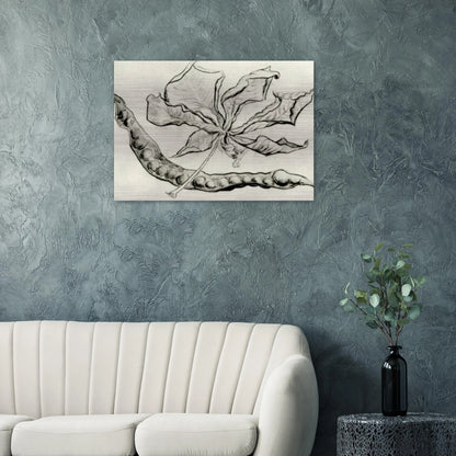 Dead Leaf and Pod - Vincent van Gogh Brushed Aluminum Print - 70x100 cm / 28x40 inches | Vincent van Gogh Aluminum Print | Vincent van Gogh Prints