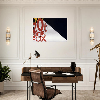LARGE TRADEMARK WITH EIGHT SPOTLIGHTS 1962 - Edward Ruscha Brushed Aluminum Print - 70x100 cm / 28x40 inches | Edward Ruscha Aluminum Print | Edward Ruscha Prints