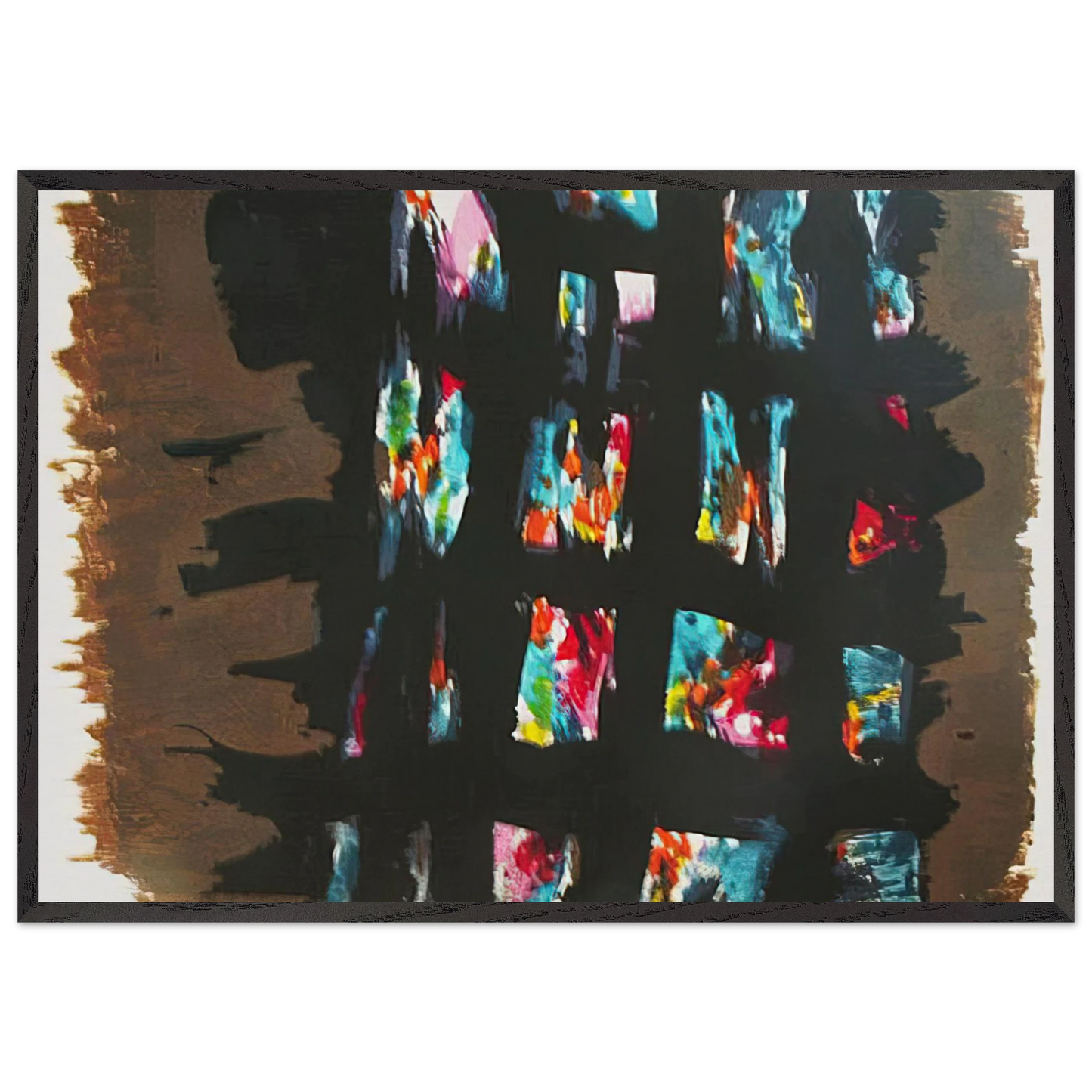 LEmprisonnement - 1978 - Alfred Manessier Framed Art Print – Black Wooden Frame - Default Title - -Framed Art Print