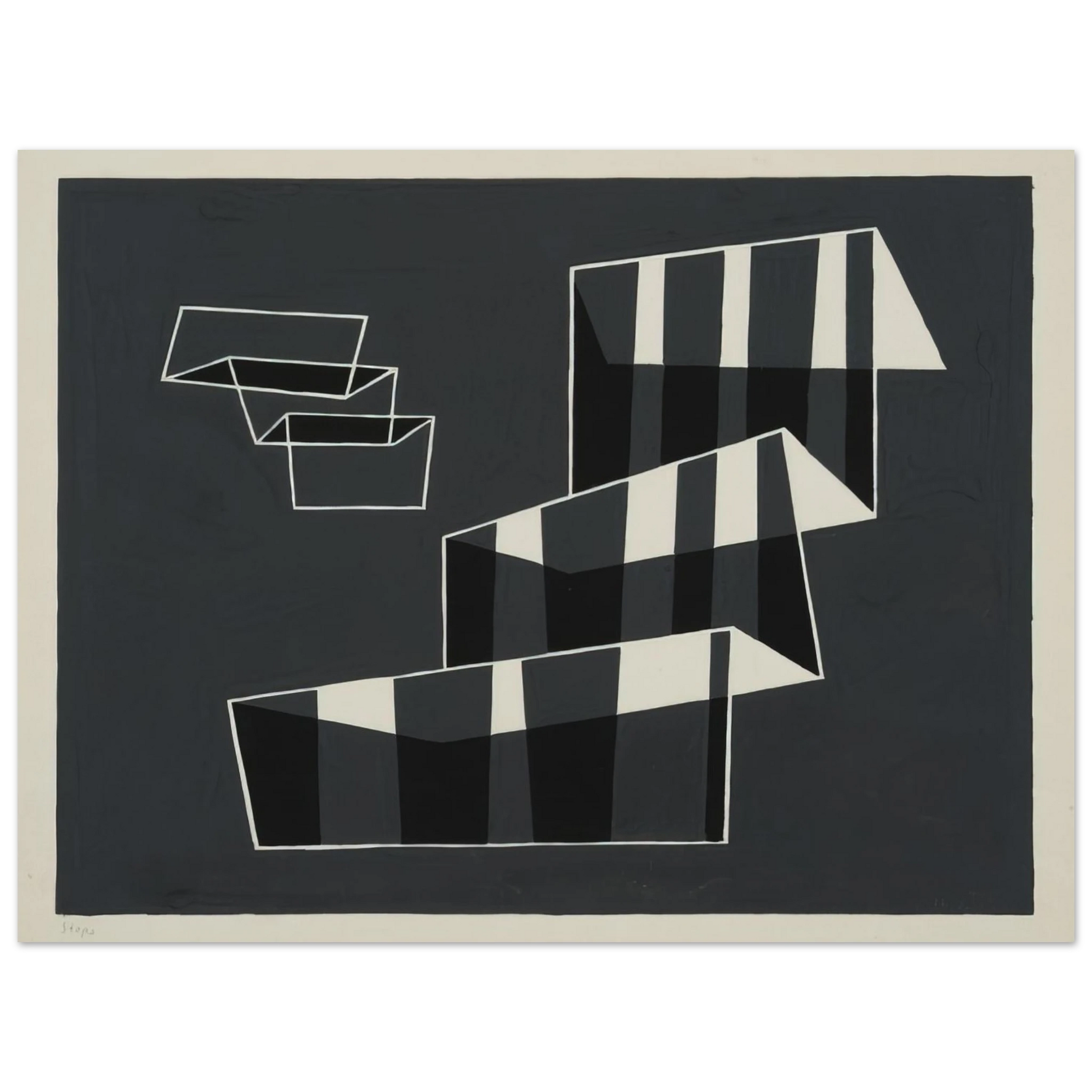 Josef Albers - STEPS 1932 Fine Art Poster - Default Title