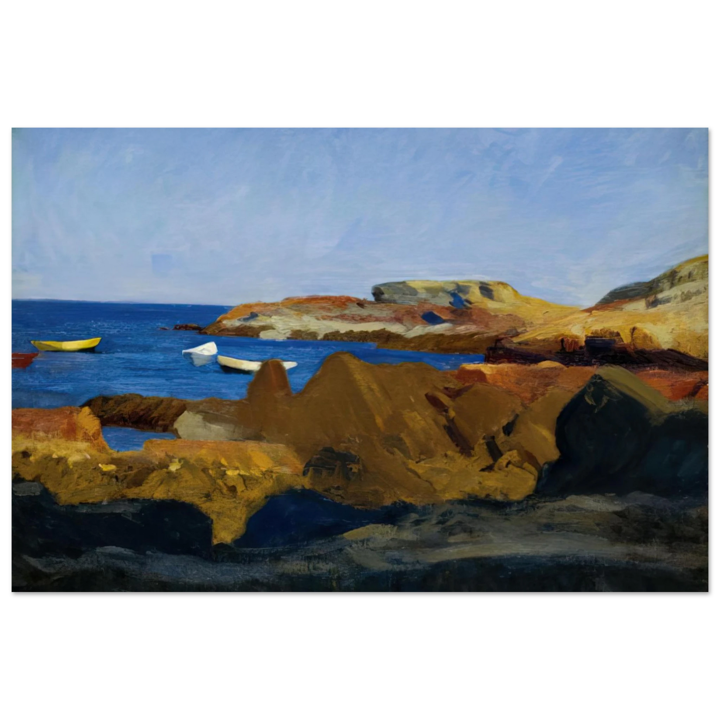 Edward Hopper - Cove at Ogunquit Fine Art Poster - 40x60 cm / 16x24 inches