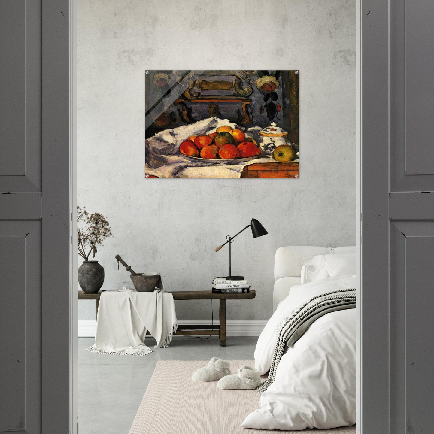 Dish of Apples - Paul Cézanne Acrylic Print - 70x100 cm / 28x40″ inches