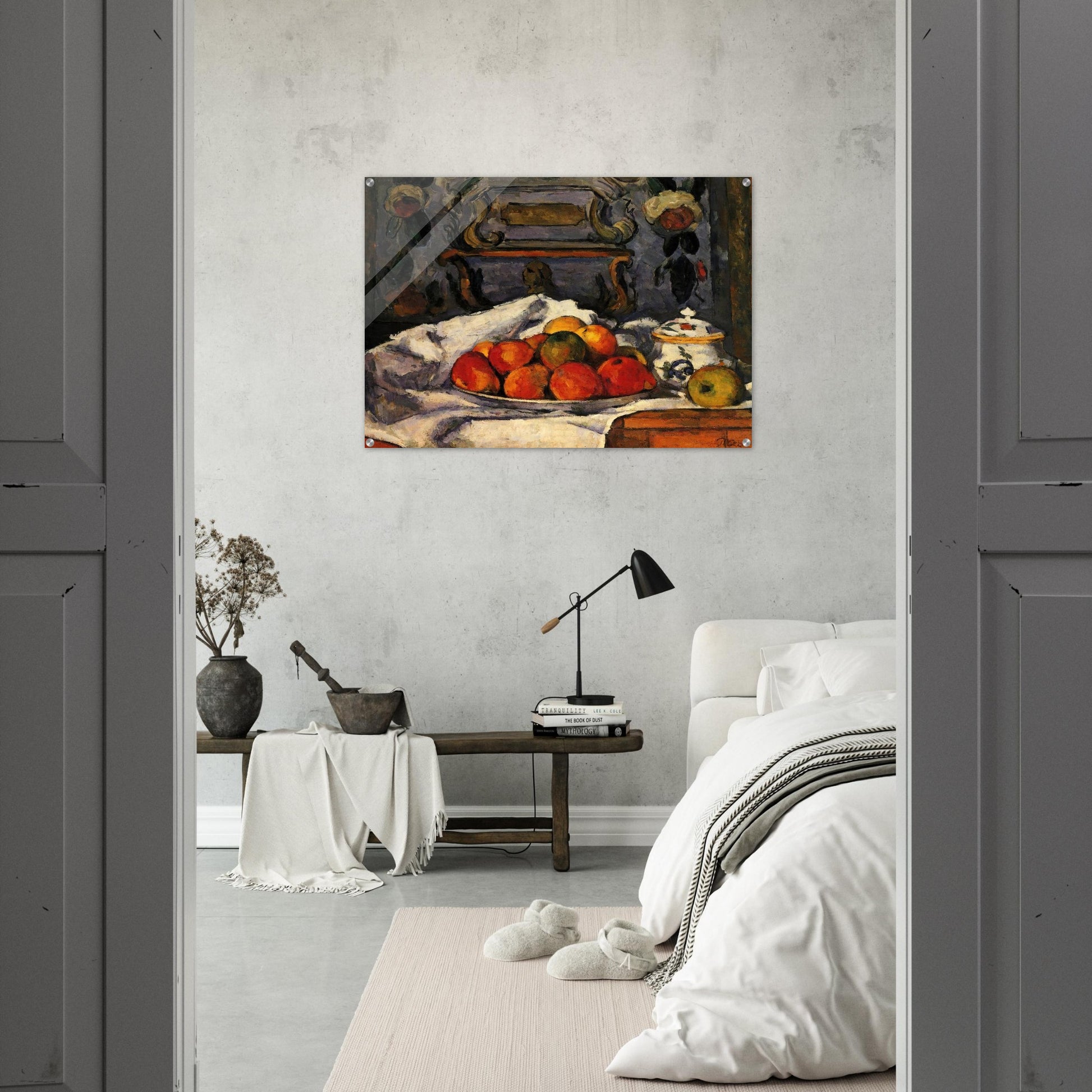 Dish of Apples - Paul Cézanne Acrylic Print - 70x100 cm / 28x40″ inches