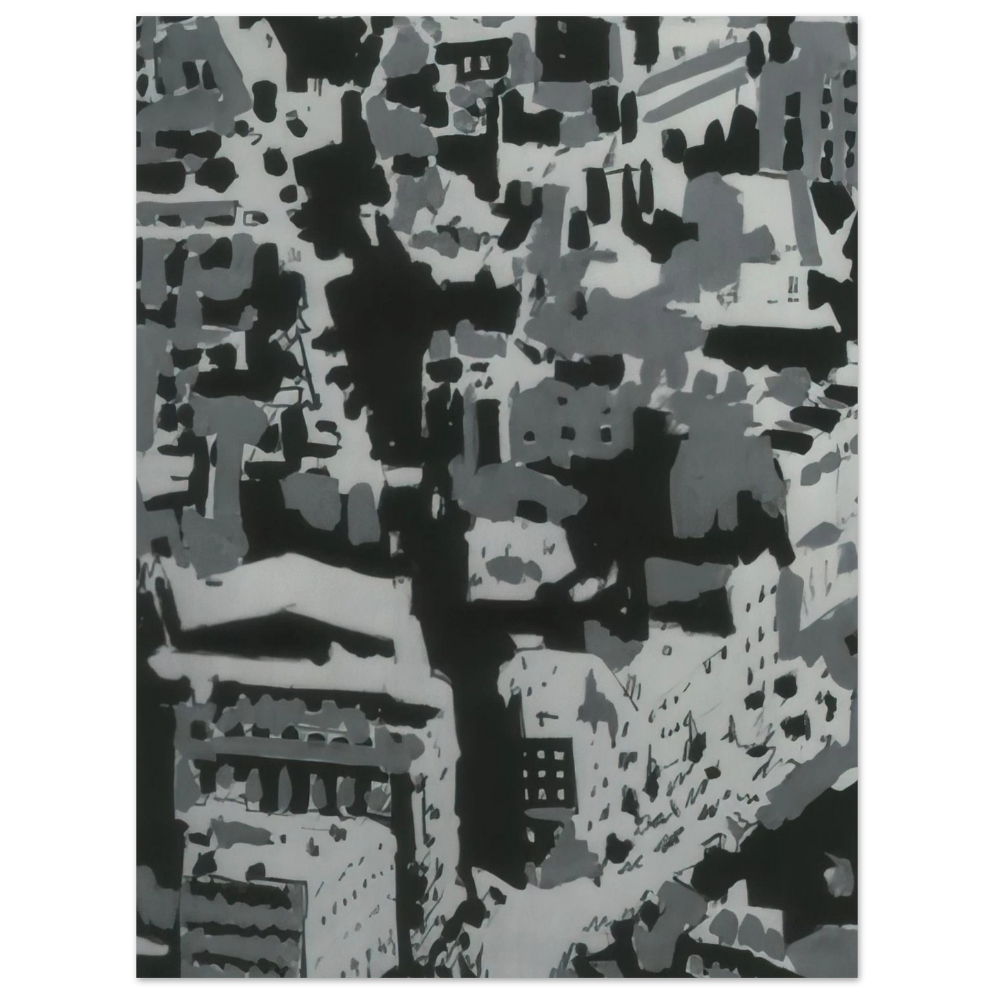 Gerhard Richter - TOWNSCAPE P2 1968 Fine Art Poster - Default Title