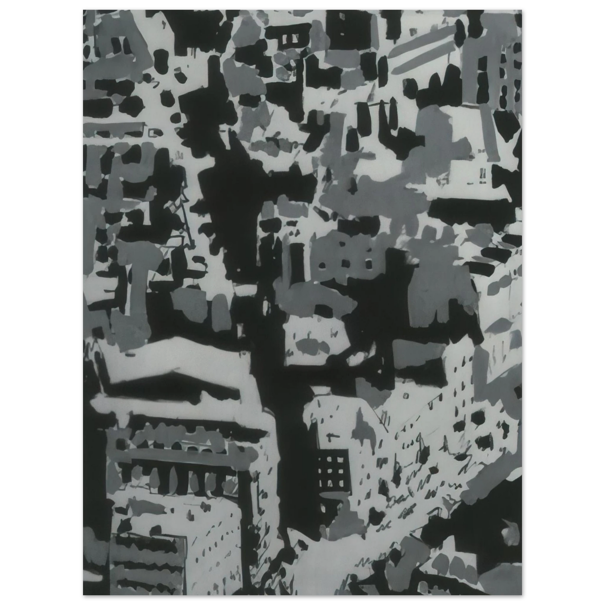 Gerhard Richter - TOWNSCAPE P2 1968 Fine Art Poster - Default Title