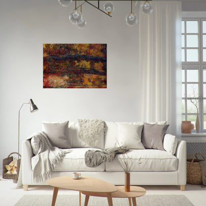 The Japanese Bridge 5 - claude monet Brushed Aluminum Print - 70x100 cm / 28x40 inches | claude monet Aluminum Print | claude monet Prints