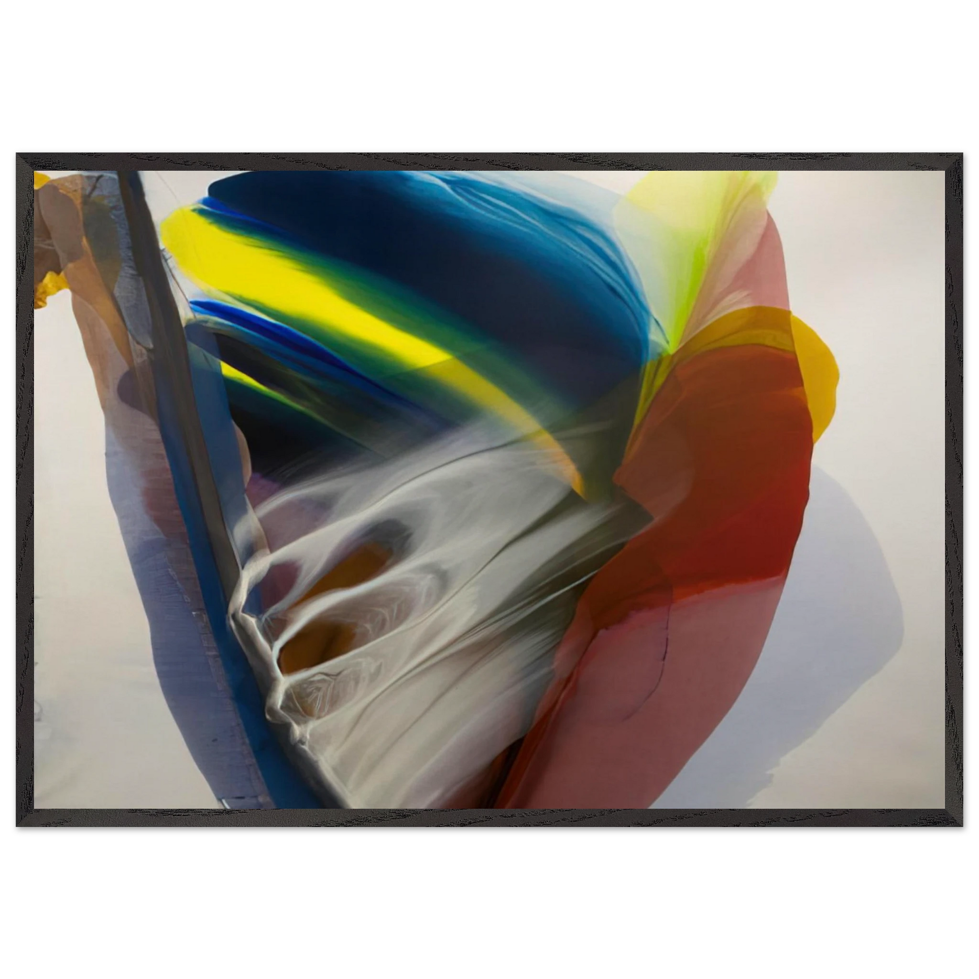 Wanderland Express - 1976 - Paul Jenkins Framed Art Print – Black Wooden Frame - Default Title - -Framed Art Print