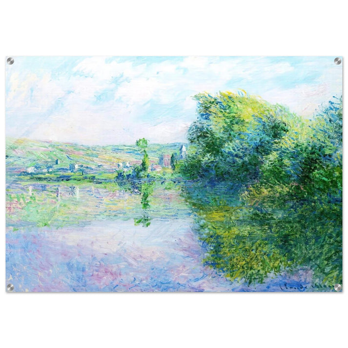 The Siene at Vetheuil - claude monet Acrylic Print - 70x100 cm / 28x40″ inches