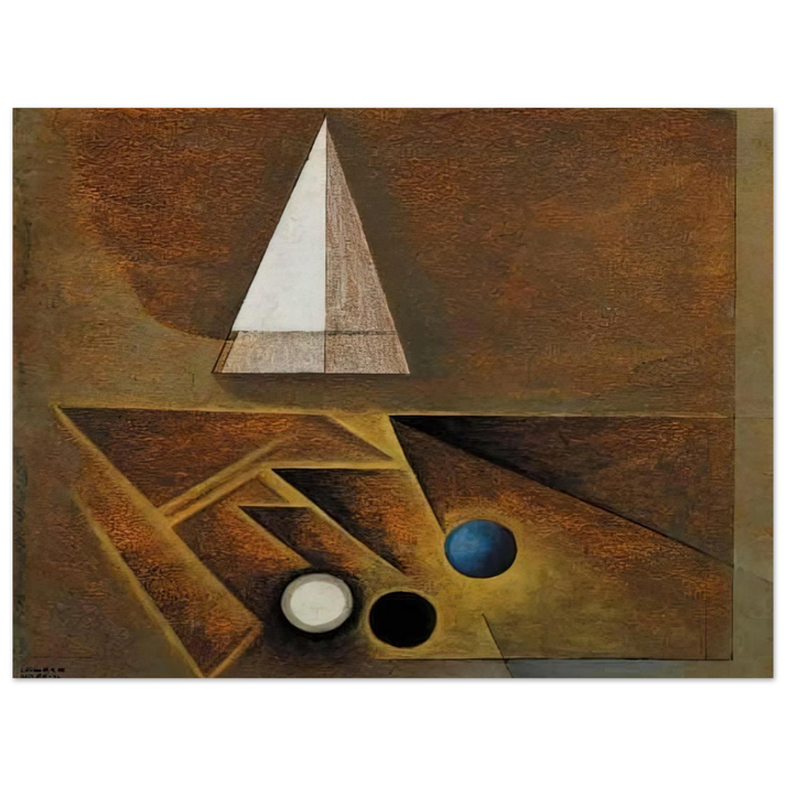 Lawren Harris - Sketch Painted in Santa Fe, New Mexico - 1944  75x100 cm / 30x40inches Fine Art Poster