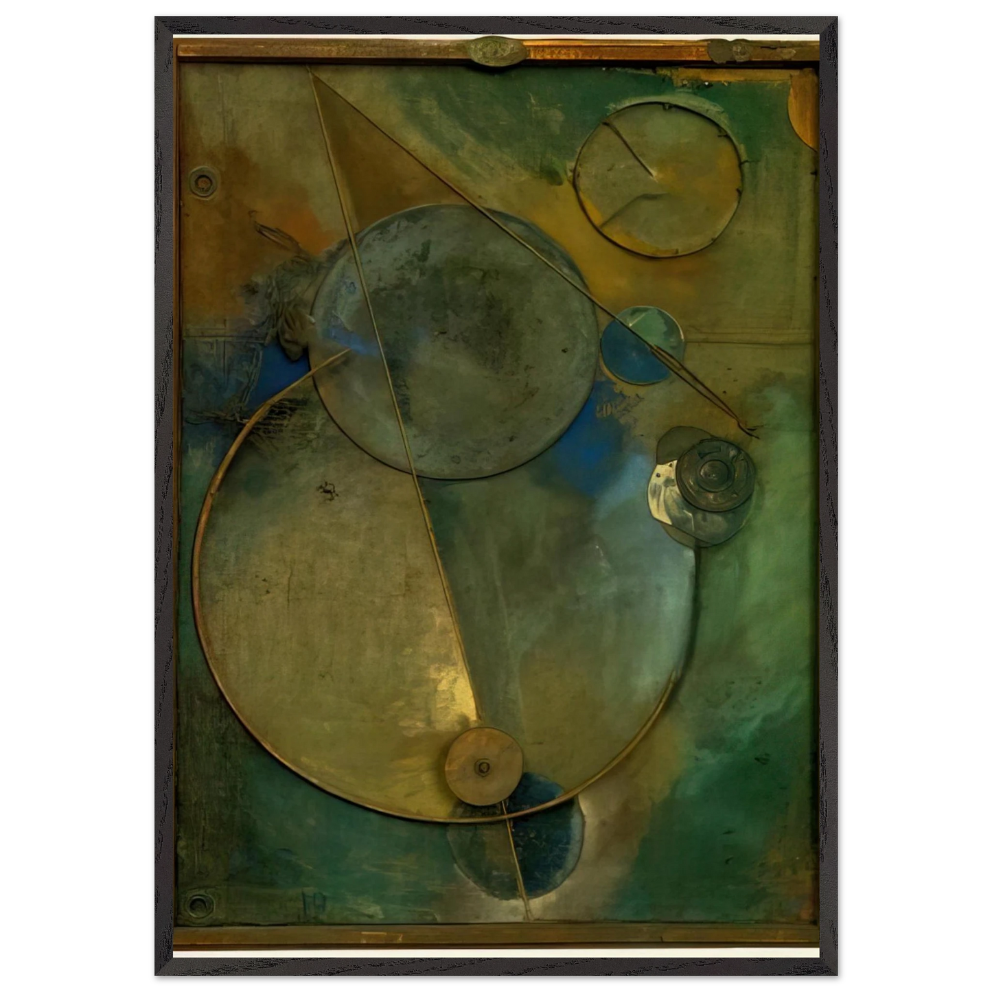 REVOLVING 1919 - Kurt Schwitters Framed Art Print – Black Wooden Frame - Default Title - -Framed Art Print