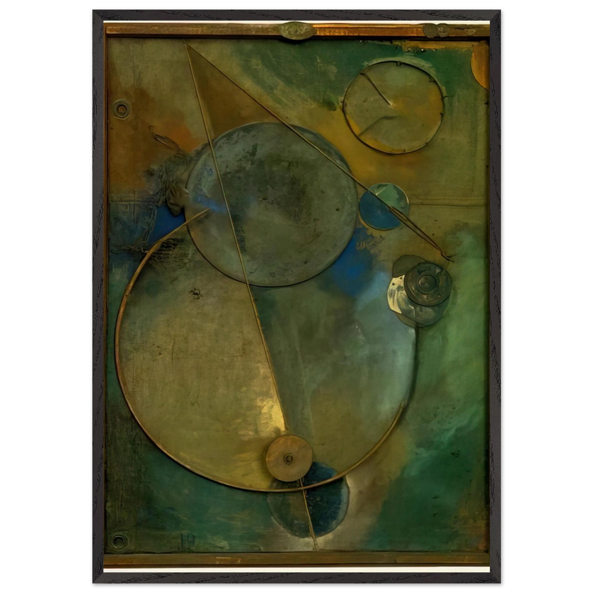 REVOLVING 1919 - Kurt Schwitters Framed Art Print – Black Wooden Frame - Default Title - -Framed Art Print