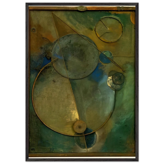 REVOLVING 1919 - Kurt Schwitters Framed Art Print – Black Wooden Frame - Default Title - -Framed Art Print