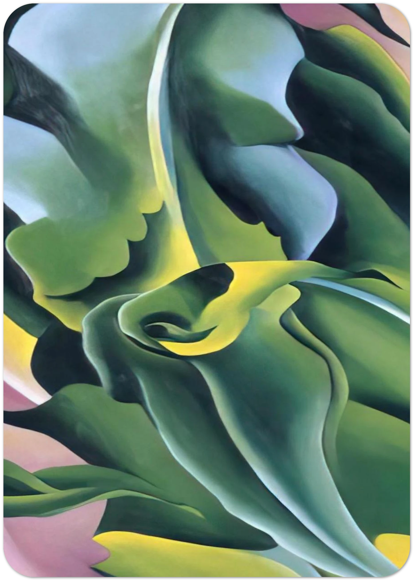 Corn No. 2 By Georgia O'Keeffe Pack of 10 Post Cards | Georgia O'Keeffe Post Cards | A6 (10.5 x 14.8 cm) - 4.1 x 5.8 inches