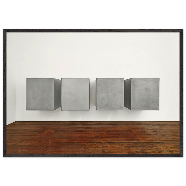 Untitled - 1988 N1 - Donald Judd 70x100 cm / 28x40 inches Framed Art Print – Black Wooden Frame