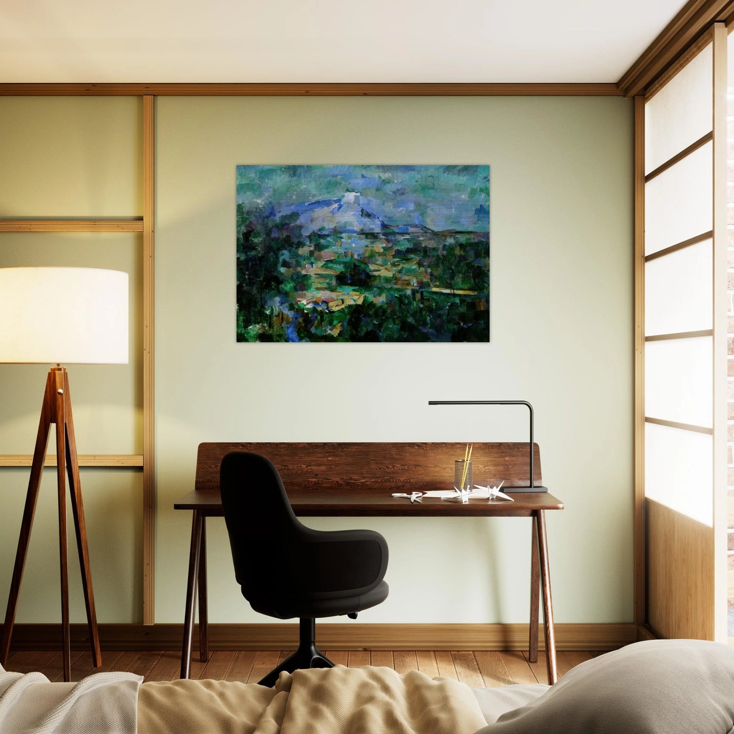 Montagne Sainte-Victoire from Lauves - Paul Cézanne Brushed Aluminum Print - 70x100 cm / 28x40 inches | Paul Cézanne Aluminum Print | Paul Cézanne Prints