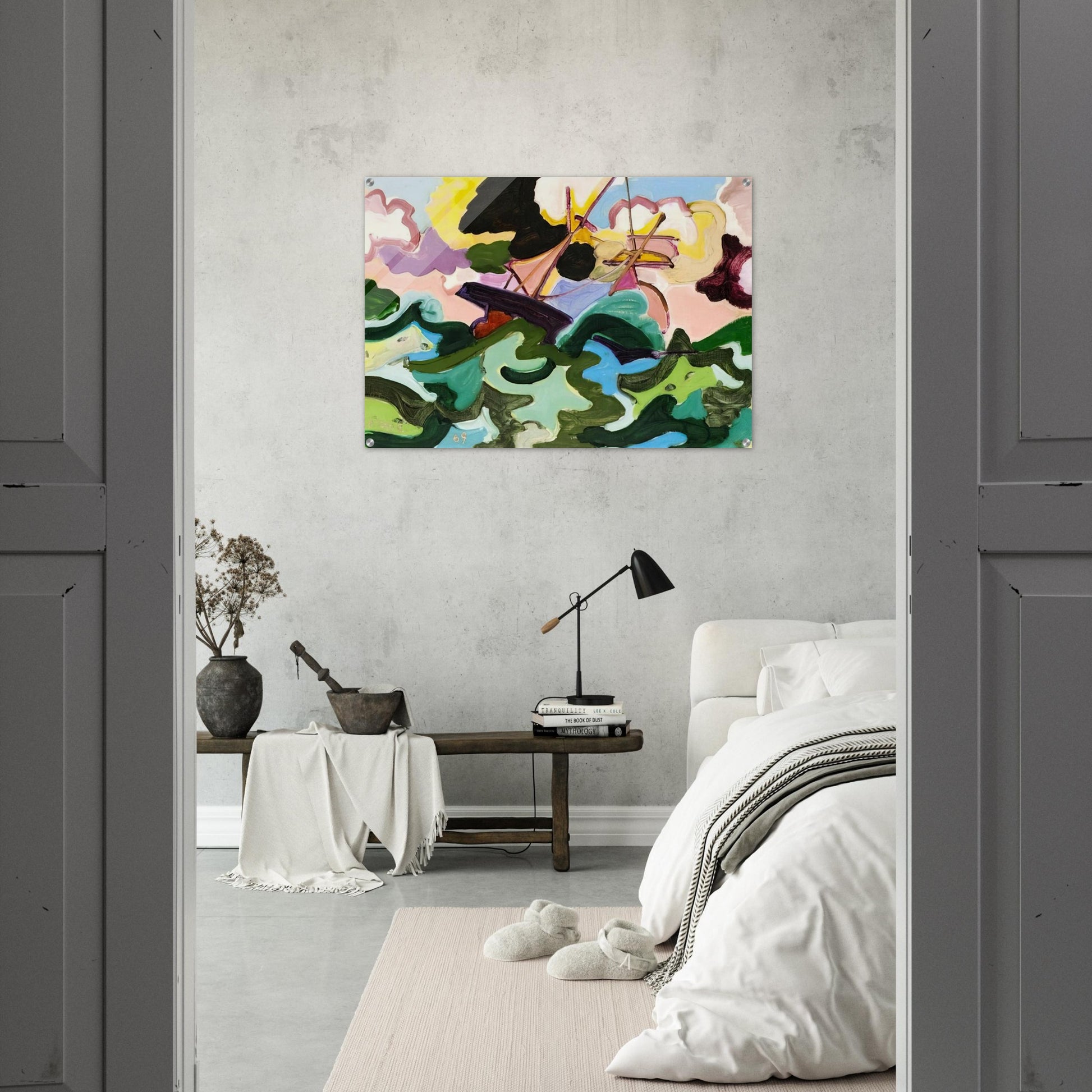 En fuite - Fauvism, Tachisme - Charles Lapicque Acrylic Print - 70x100 cm / 28x40″ inches | Charles Lapicque Wall Art | Charles Lapicque Prints