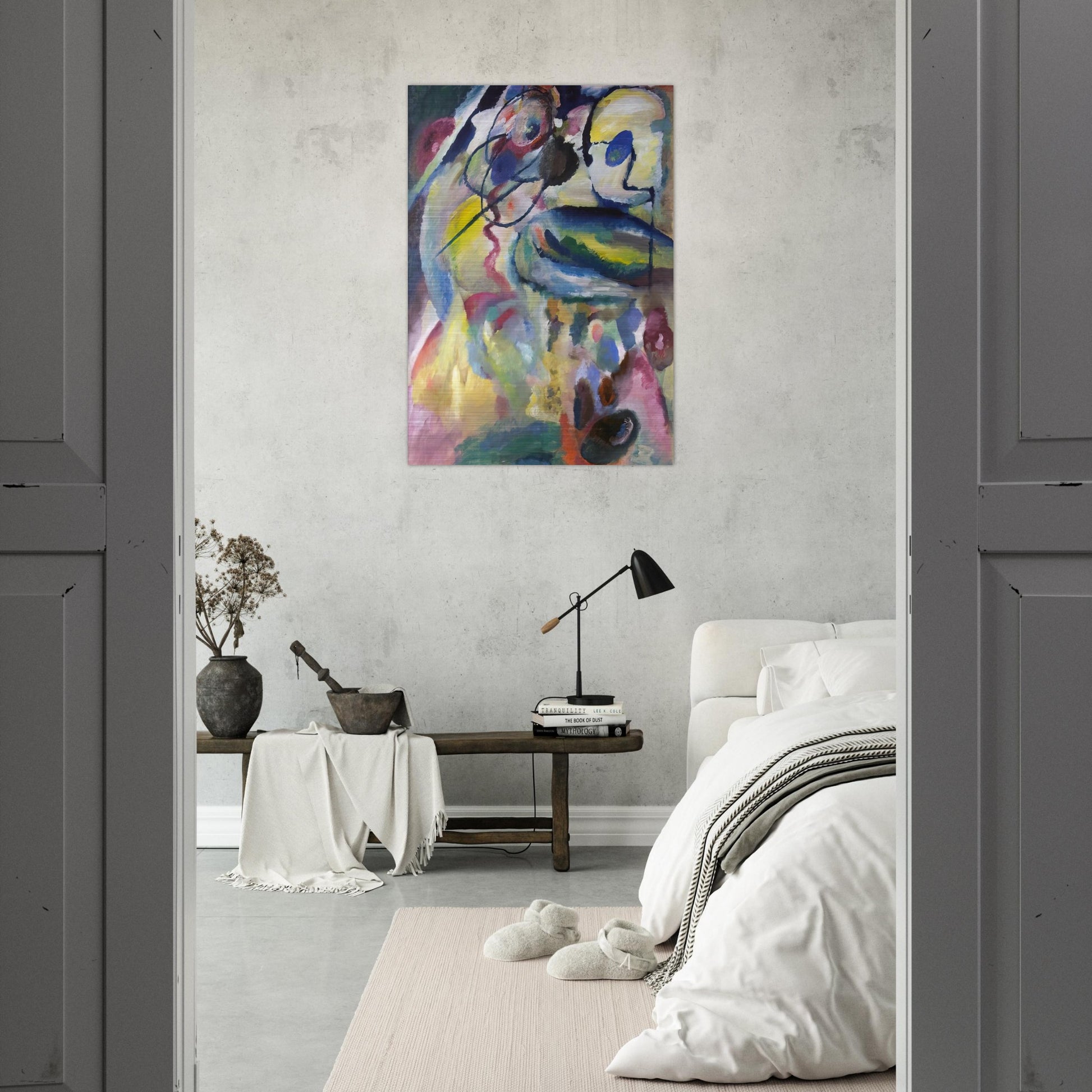 PICTURE WITH A CIRCLE 1911 - Wassily Kandinsky Brushed Aluminum Print - 70x100 cm / 28x40 inches | Wassily Kandinsky Aluminum Print | Wassily Kandinsky Prints