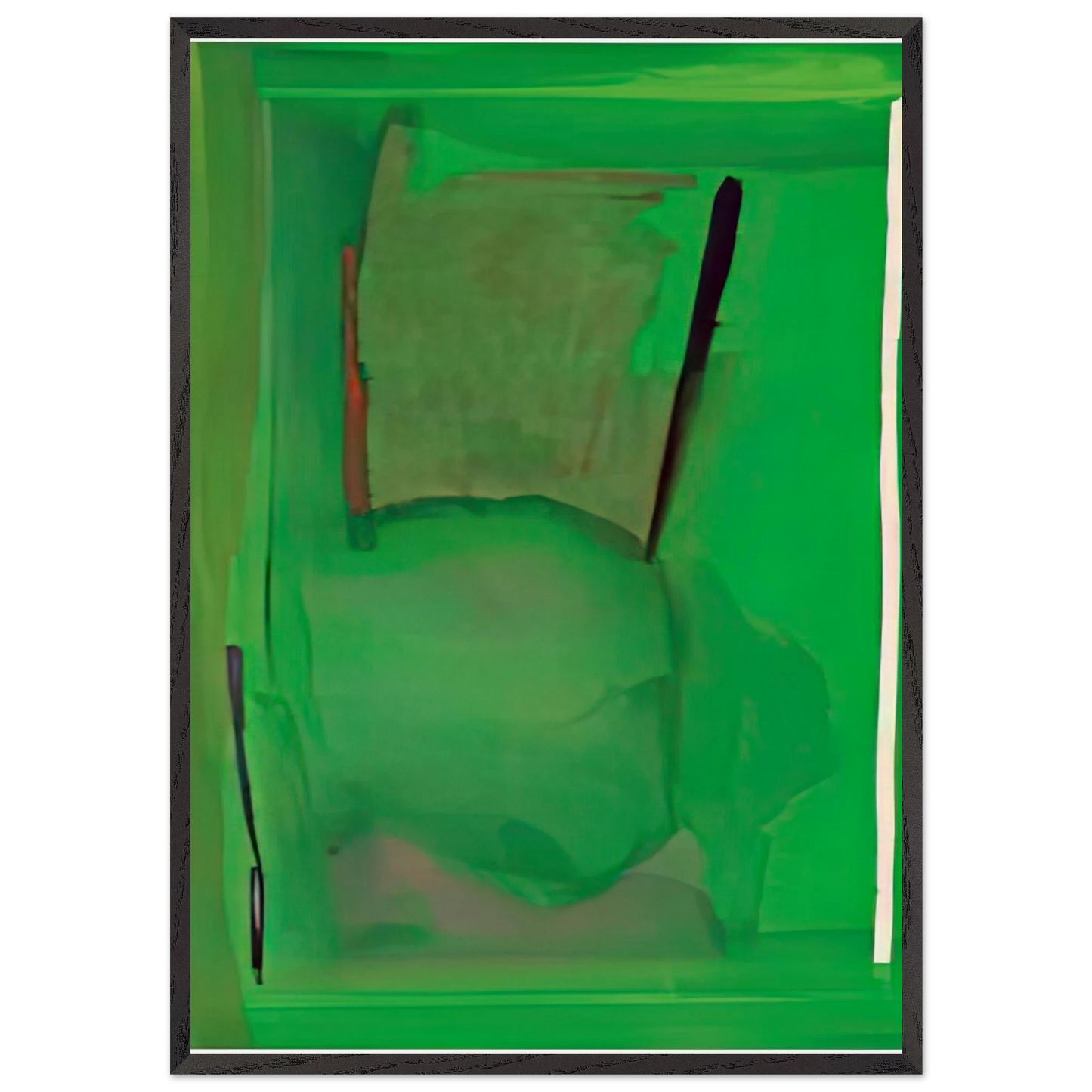 Ocean Drive West 2 1974- - Helen Frankenthaler Framed Art Print – Black Wooden Frame - Default Title - -Framed Art Print