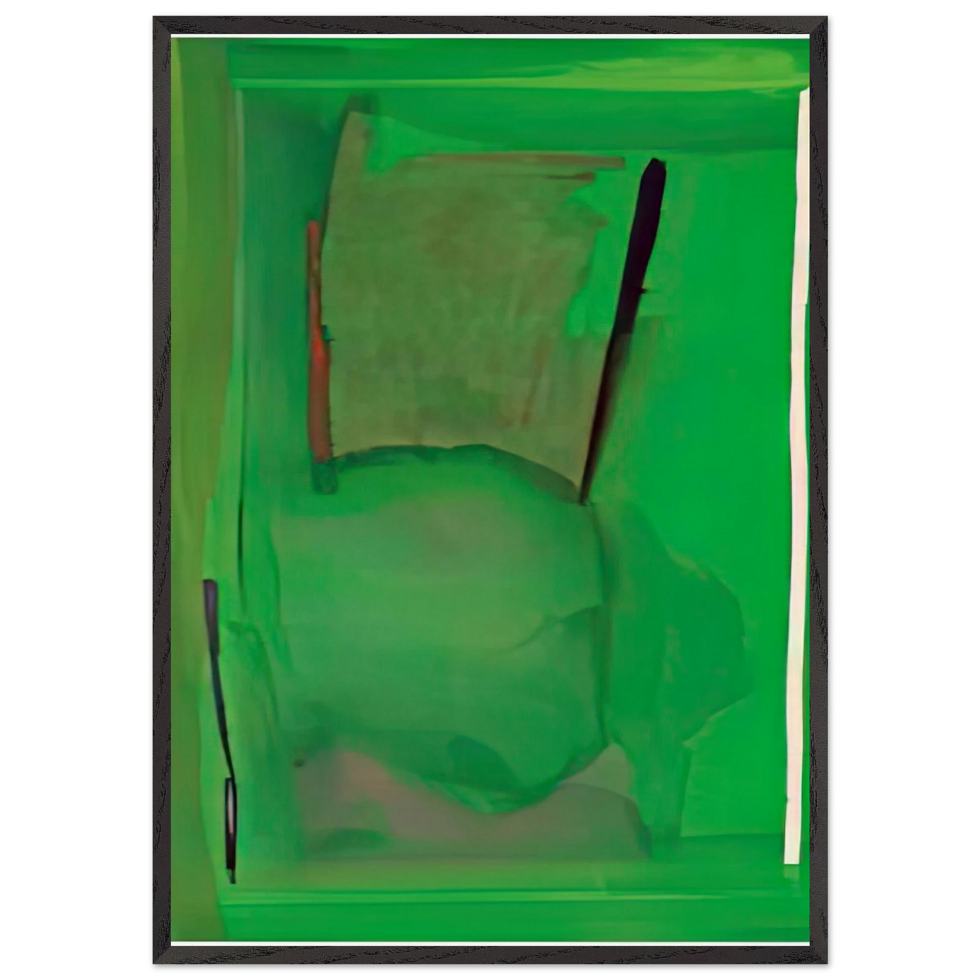 Ocean Drive West 2 1974- - Helen Frankenthaler Framed Art Print – Black Wooden Frame - Default Title - -Framed Art Print