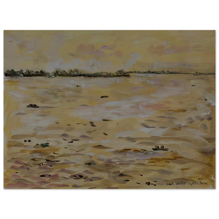 Ivan Albright - THE AMAZON RIVER IQUITOS PERU 1971  75x100 cm / 30x40inches Fine Art Poster