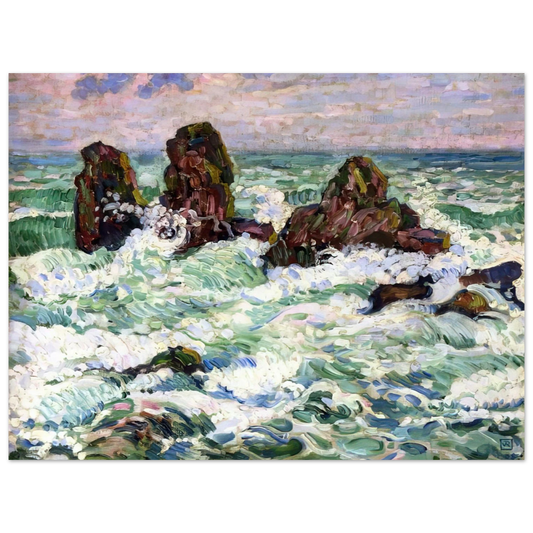 Theo van Rysselberghe - THE ROCKS 1908 Fine Art Poster - Default Title