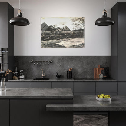 Factory - Vincent van Gogh Acrylic Print - 70x100 cm / 28x40″ inches | Vincent van Gogh Wall Art | Vincent van Gogh Prints