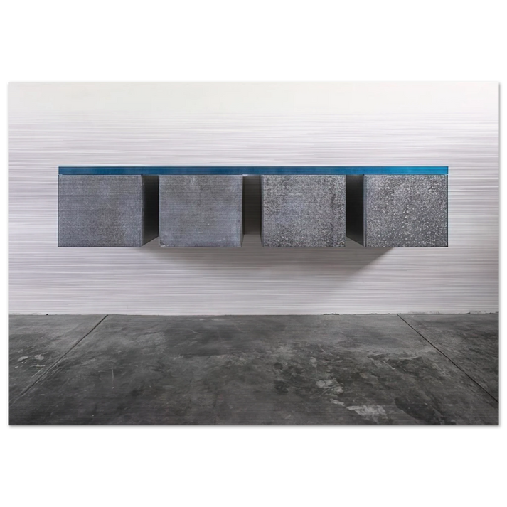 To Susan Buckwalter - 1964 - Donald Judd Brushed Aluminum Print - 70x100 cm / 28x40 inches | Donald Judd Aluminum Print | Donald Judd Prints