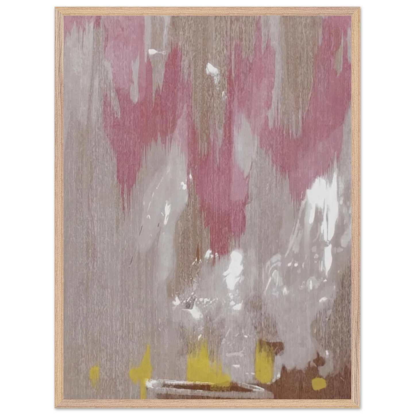 Helen Frankenthaler - Tales of Genji IV - 1998 Wall art - 60x80 cm / 24x32 inches - Premium Wooden Framed Poster With Fine Art Paper - Wood frame