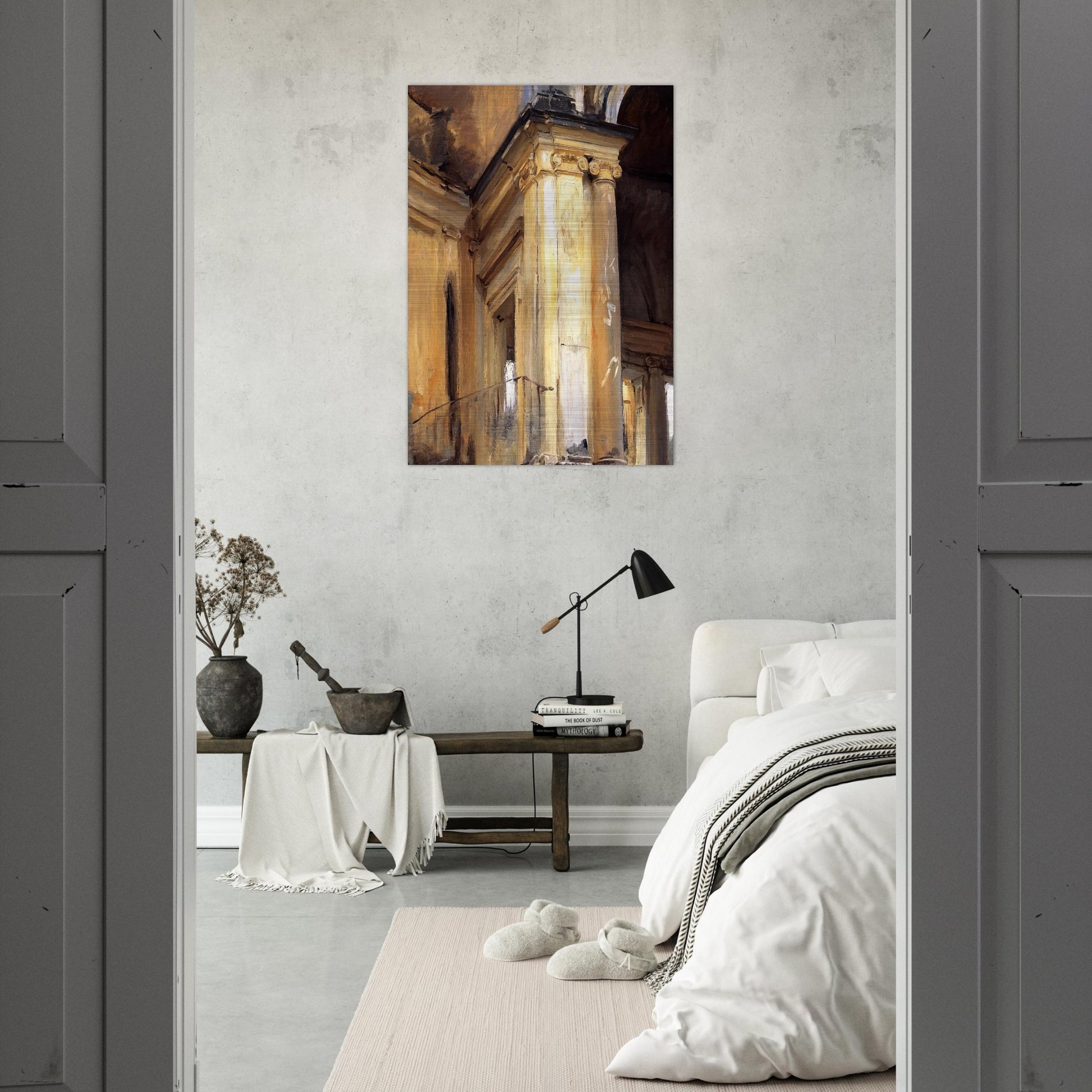 Roman Architecture - John Singer Sargent Brushed Aluminum Print - 70x100 cm / 28x40 inches | John Singer Sargent Aluminum Print | John Singer Sargent Prints