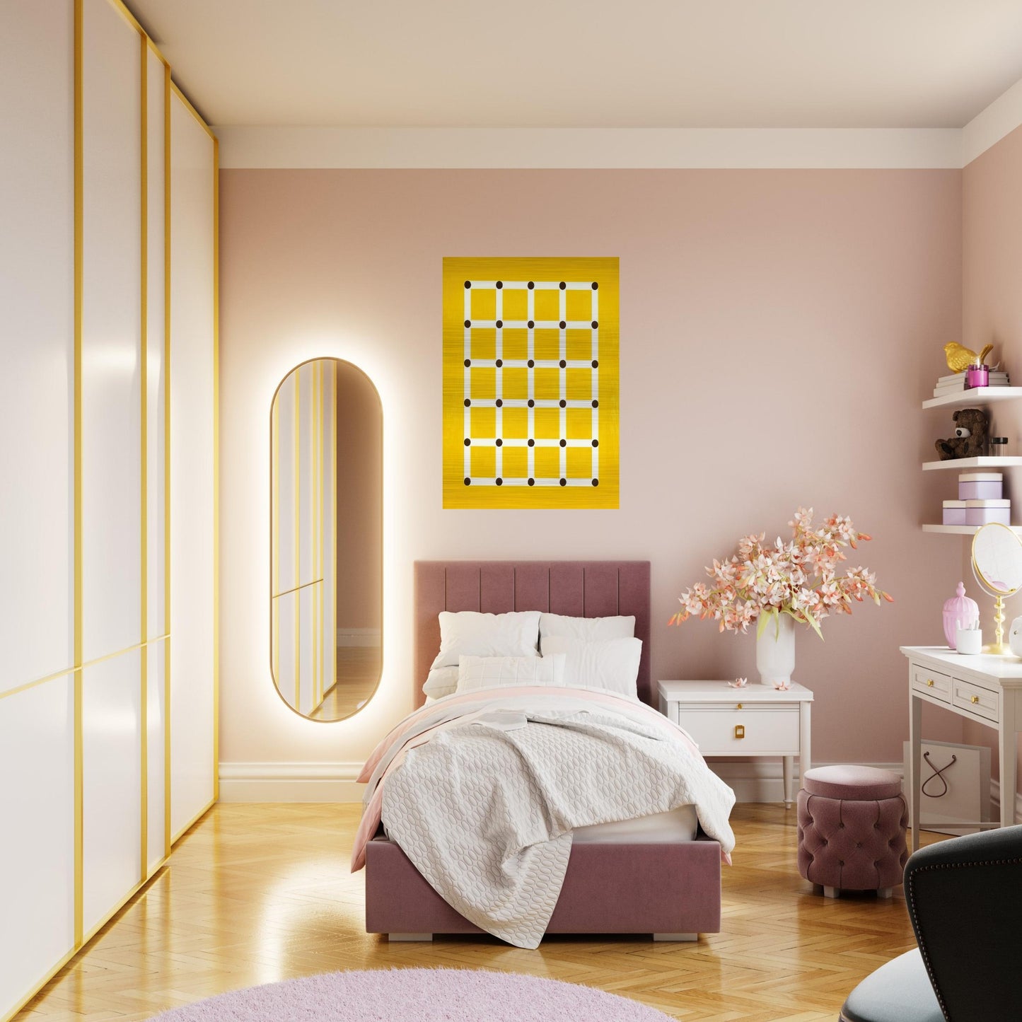 Trellis - 1962 - Jeremy Moon Brushed Aluminum Print - 70x100 cm / 28x40 inches | Jeremy Moon Aluminum Print | Jeremy Moon Prints