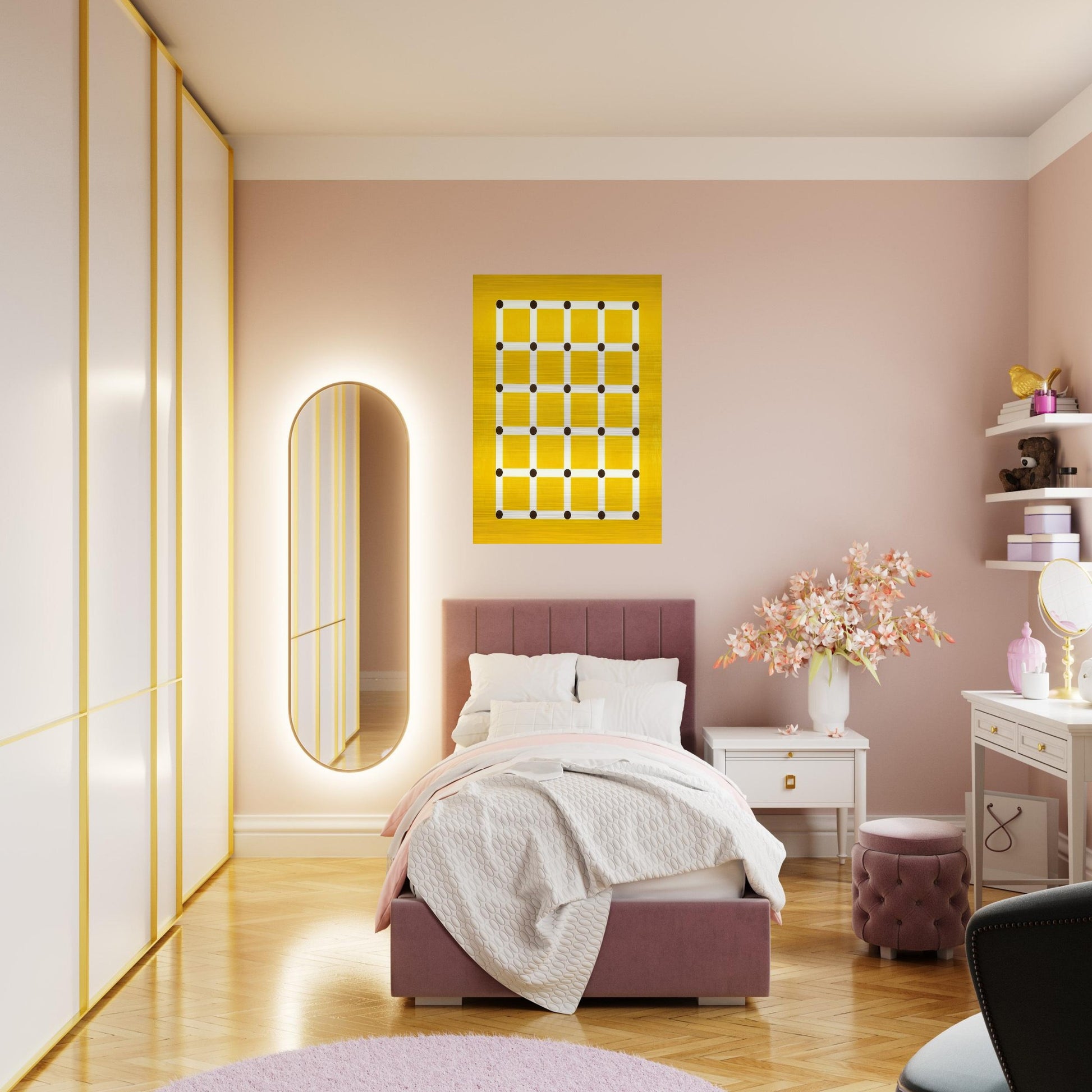 Trellis - 1962 - Jeremy Moon Brushed Aluminum Print - 70x100 cm / 28x40 inches | Jeremy Moon Aluminum Print | Jeremy Moon Prints