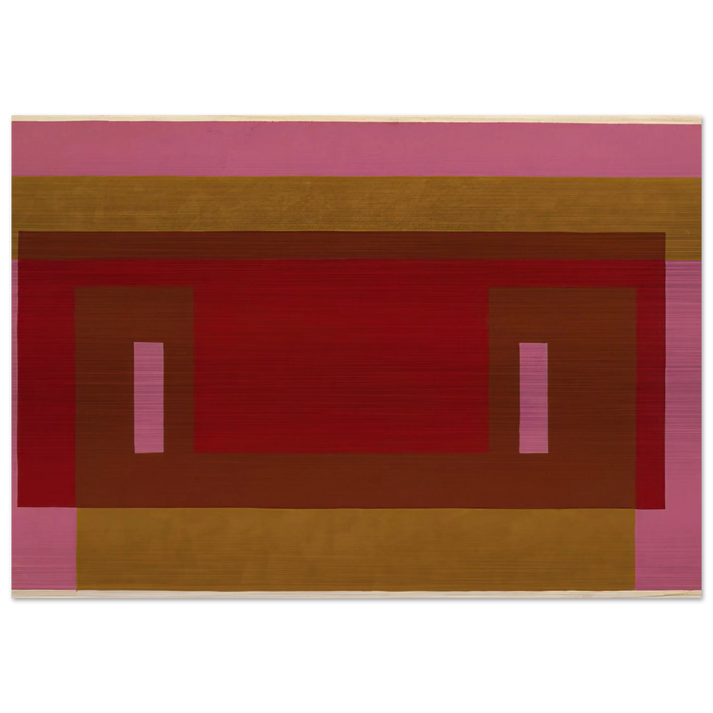 VARIANT ADOBE 1948 1 - Josef Albers Brushed Aluminum Print - 70x100 cm / 28x40 inches | Josef Albers Aluminum Print | Josef Albers Prints