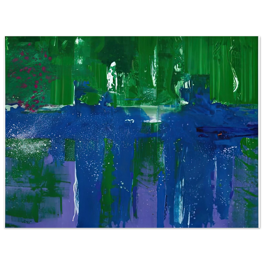 Helen Frankenthaler - Grotto, 1990- Wall Art - 21x29.7 cm / 8x12" - Fine Art Poster - -