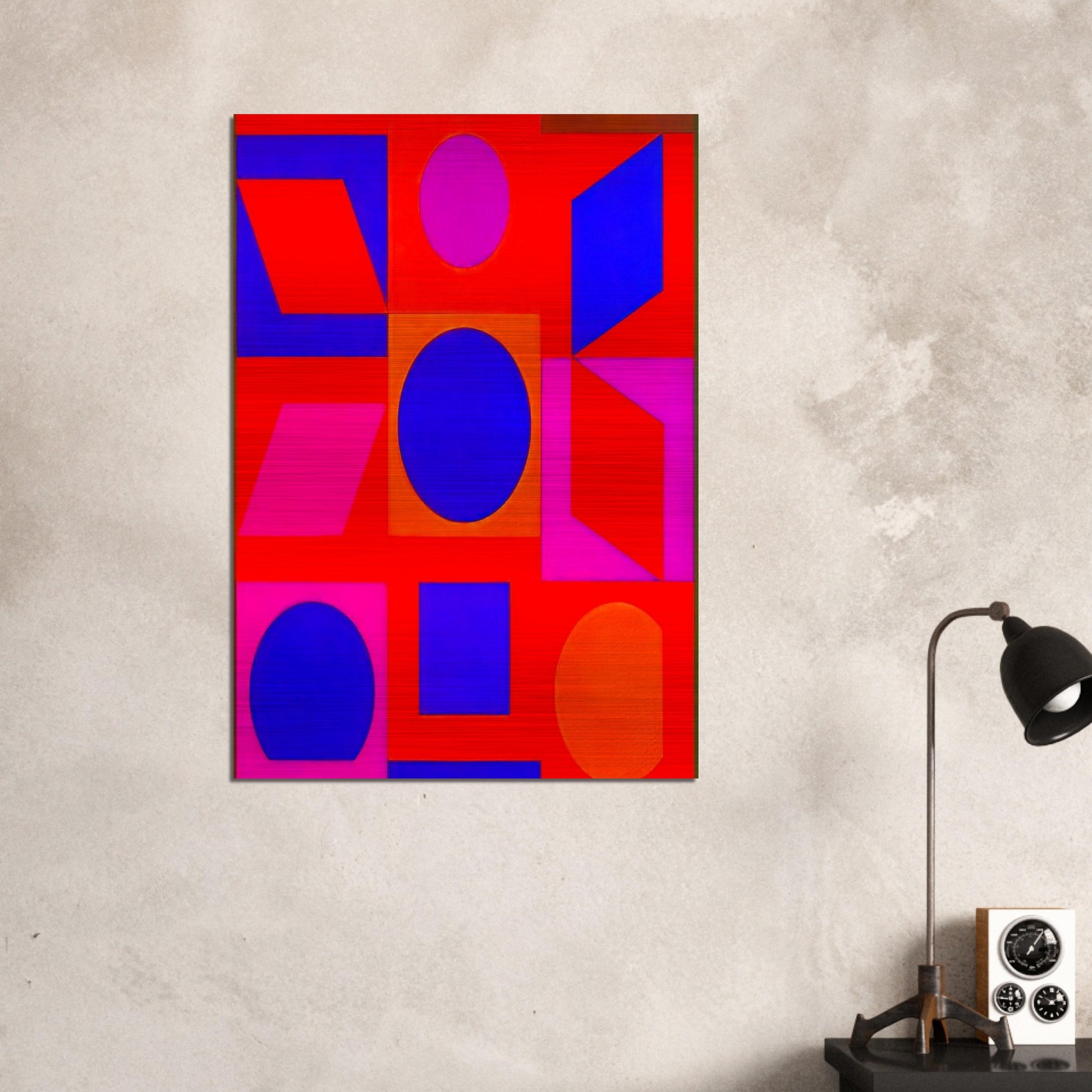 Alphabet VR - 1960 - Victor Vasarely Brushed Aluminum Print - 70x100 cm / 28x40 inches | Victor Vasarely Aluminum Print | Victor Vasarely Prints